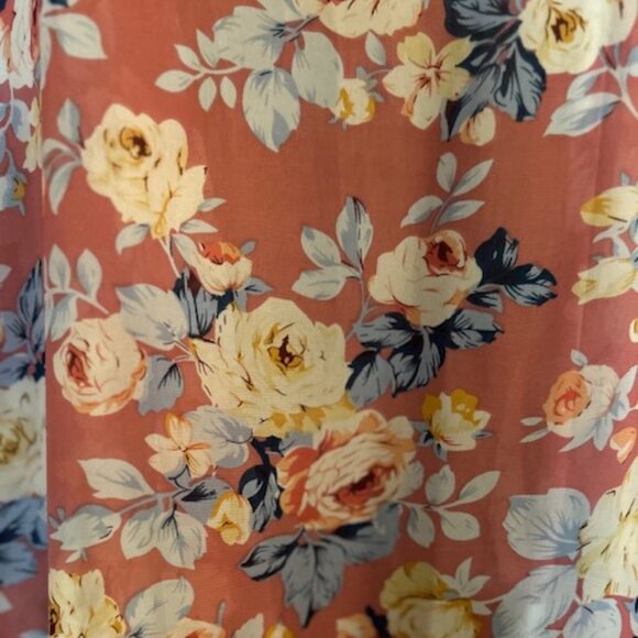 Cardigan Mossimo Pink Floral Kimono - Picture 3 of 4